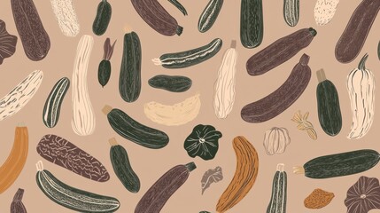 A Bountiful Harvest: Delicate Vegetable Illustrations