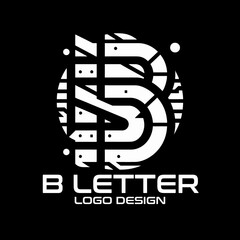 B Letter Vector Logo Design