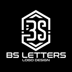 BS Letters Vector Logo Design