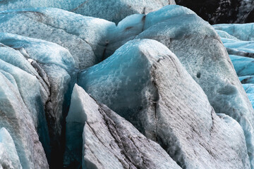 Glacier Iceland special ice winter frozen thick old ice melt global warming