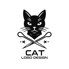 Cat Vector Logo Design