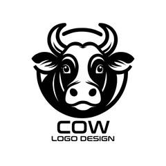 Cow Vector Logo Design