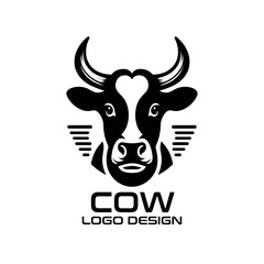 Cow Vector Logo Design