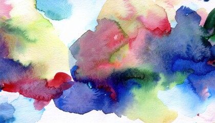 Vibrant Abstraction A Whimsical Watercolor Journey through a Dreamlike Landscape, Showcasing the Brilliance of Hand Painted Artistry and Intricate Patterns.