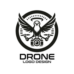 Drone Vector Logo Design