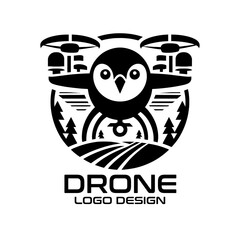 Drone Vector Logo Design