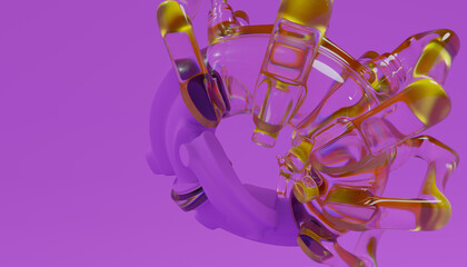 3d Abstract Design. 3d render © neurostructure