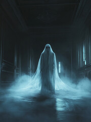 Ghost in Haunted House