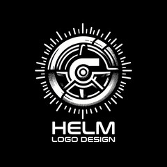 Obraz premium Helm Vector Logo Design