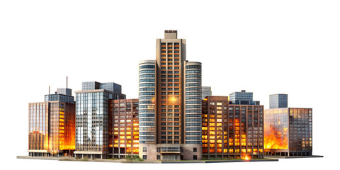 Obraz premium modern city skyline