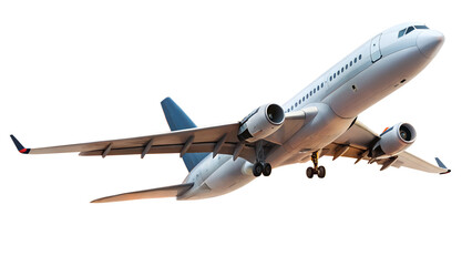 airplane on the white background