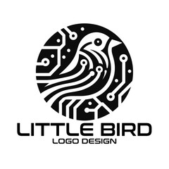 Little Bird Vector Logo Design