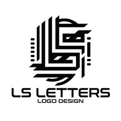 LS Letters Vector Logo Design
