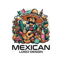Mexican Vector Logo Design