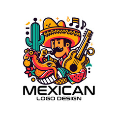 Mexican Vector Logo Design