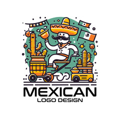 Mexican Vector Logo Design