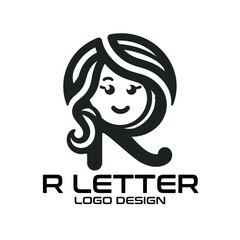 R Letter Vector Logo Design