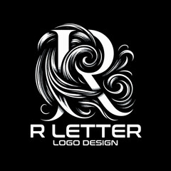 R Letter Vector Logo Design