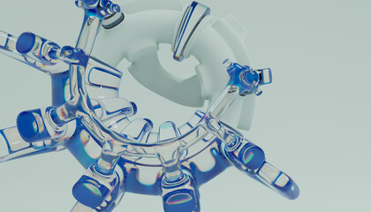 3d Abstract Design. 3d render © neurostructure