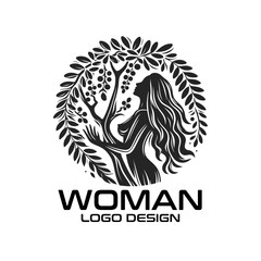 Woman Vector Logo Design