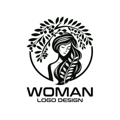 Woman Vector Logo Design