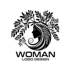 Woman Vector Logo Design