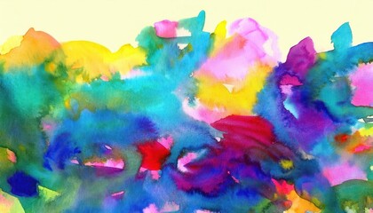 Vibrant Watercolor Abstraction A Whirl of Swirling Colors and Textures Painted in