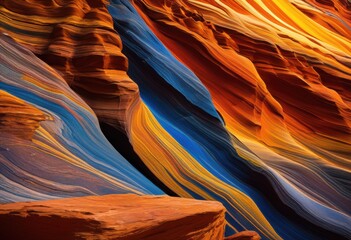 mesmerizing array vibrant patterns colorful rock formations showcasing artistry diverse textures, stone, structure, landscape, geology, nature, beauty