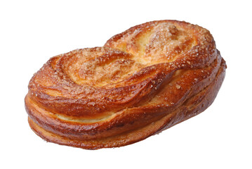 Freshly baked sweet pastry isolated on white