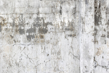Weathered concrete wall with cracks and texture