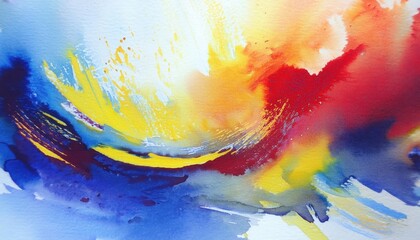 Vibrant Watercolor Abstraction Swirling Colors and Textures in a HandPainted Masterpiece from , Depicting an Imaginative Landscape with Flowing Forms and Intense Emotion.