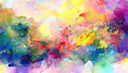 Vibrant Watercolor Abstraction A Whimsical Exploration of Color and Texture, Illuminated by the Soft Light of a Fading Day.