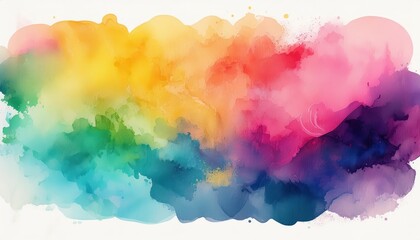 Vibrant and Textured Abstract Watercolor Artwork Colorful Stain Background Showcasing a Variety of Hues and Techniques
