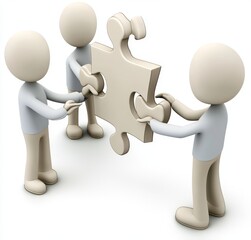 Represents teamwork, business cooperation, and collective project work