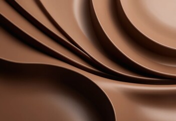 Swirls of rich mocha mousse create a smooth and inviting texture perfect for dessert lovers during daylight hours