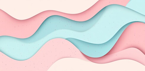 Minimalist Wavy Gradient: Pink and Blue Abstract Background