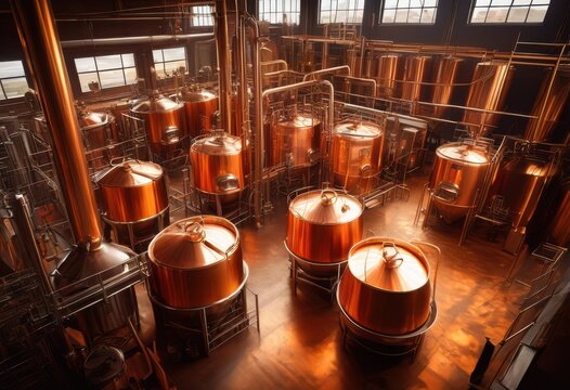 exploring vibrant colors detailed steps craft beer brewing process stunning visuals, yeast, fermentation, hops, grains, barley, malt, flavor, aroma