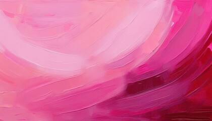 Vibrant Oil Painting of a Textured Light and Dark Pink Canvas at Sunset, Capturing the Rich Tones and Layered Techniques of Abstract Expressionism.
