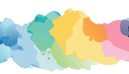 Watercolor abstract background vector illustration, with aquarelle, brush-drawn curves, lines, splash, wallpaper. brush strokes.