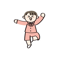 楽しそうな子供のイラスト