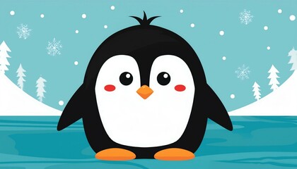 Fototapeta premium cute penguin