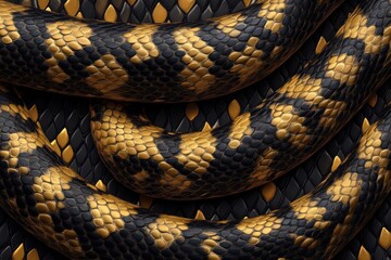 Obraz premium Snake skin texture isolated. Close-up snake scales. Reptile skin. Realistic snake pattern. Snake scale texture. Detailed snake skin close-up. Exotic Animal texture. Snake design texture.
