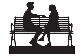couple sitting closely together on a wooden park bench