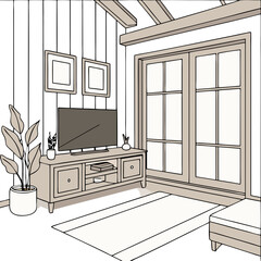 Modern Home Interior with Scandinavian Style