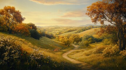 Obraz premium Golden Hour Path