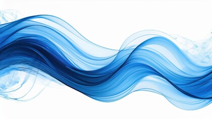 Vibrant Watercolor Brush Stroke Artistry Dynamic Abstraction of a Transparent Background with Blue Thin Strokes and Textured Depth, Created on at3.