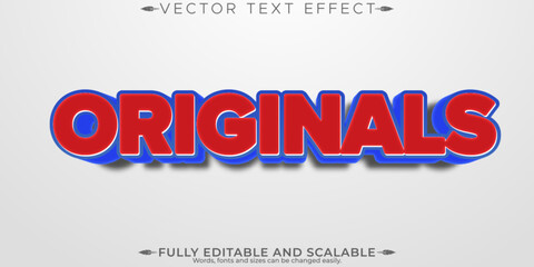 Retro sticker text effect, editable 70s and 80s text style