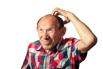 Obraz premium Funny portrait of old man