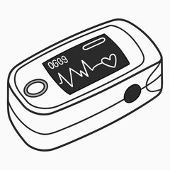 Minimal representation of a digital heart rate monitor