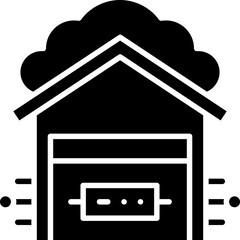 Data Warehouse icon single vector illustration